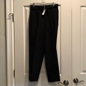 J Crew black wool high rise trousers 4 NWT
